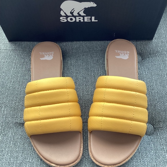 SOREL Ella III Quilted Puff Slide Sandal (Women), size 8.5 M - Picture 11 of 11